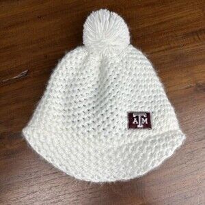 Nike Texas ATM Aggies Knitted Hat Beanie Cap Pom Pom White Maroon Collegiate